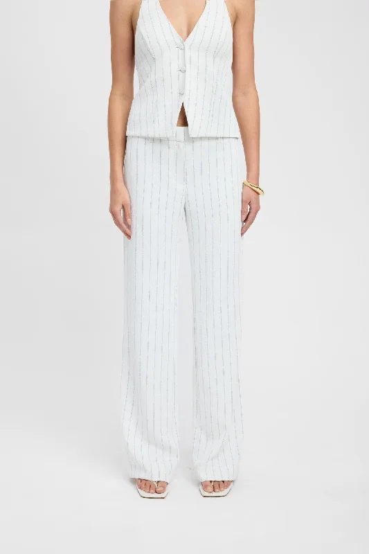 Oyster Pinstripe Pant