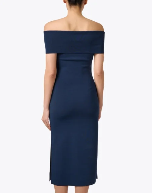 Aulla Navy Off the Shoulder Dress