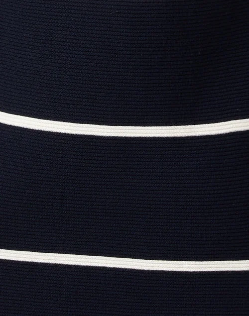 Costa Navy Striped Cotton Dress