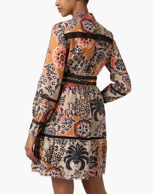 Farrah Multi Print Cotton Shirt Dress