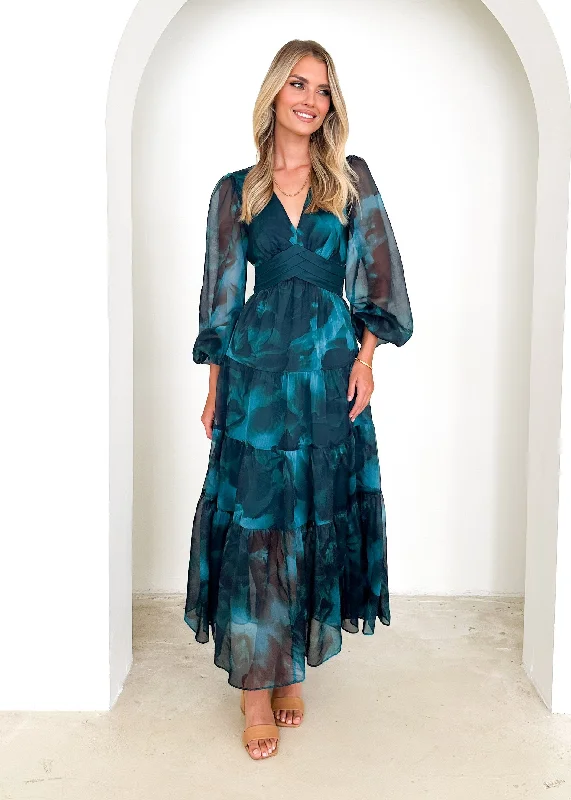 Gemser Maxi Dress - Deep Lagoon