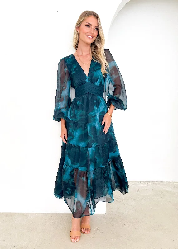 Gemser Maxi Dress - Deep Lagoon