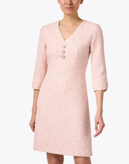 Pink Tweed Dress