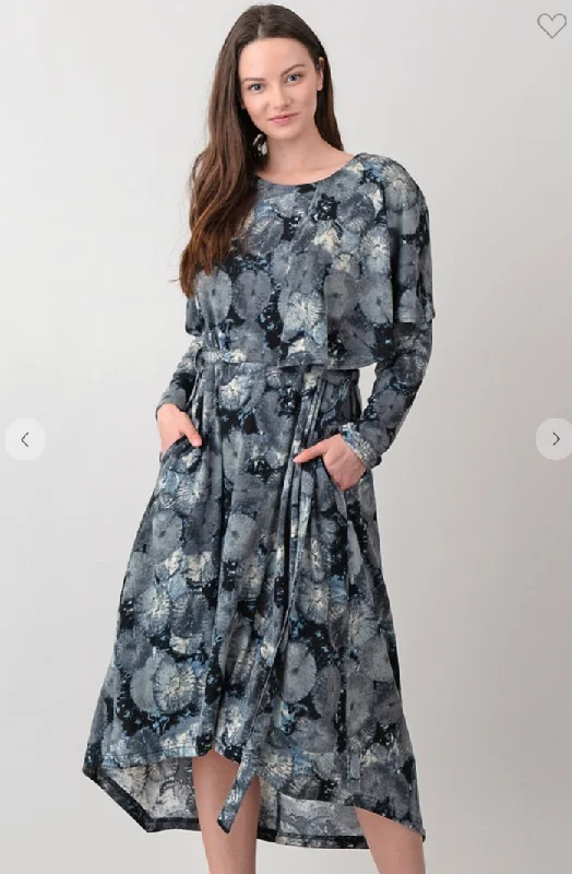 Asymmetrical High-Low Floral Dress