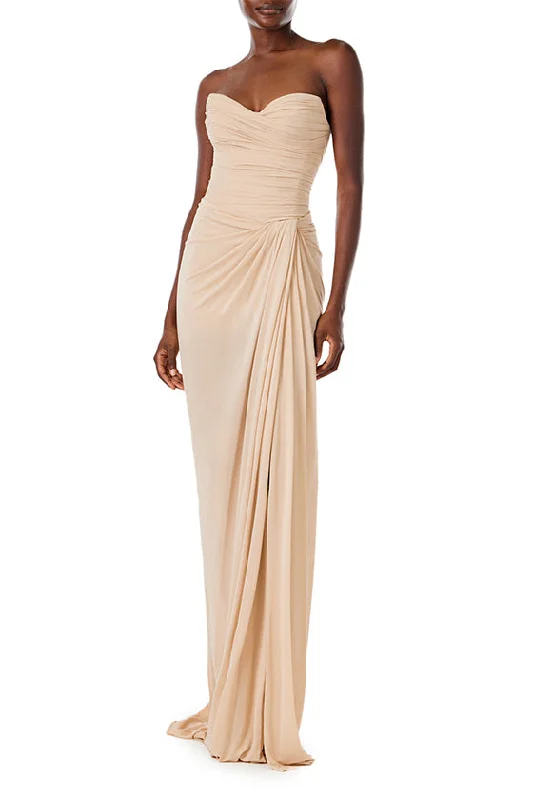 Strapless Matte Jersey Gown