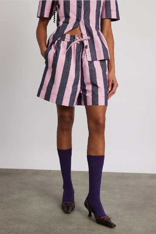 rafe shorts - blue pink stripe