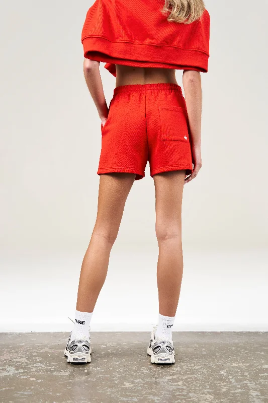 SARTORIAL SPORT GRAPHIC SHORTS - RED